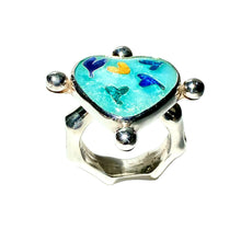 Load image into Gallery viewer, Cloisonné Heart of Hearts Ring