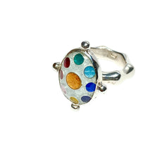 Load image into Gallery viewer, Cloisonné Chakra Oval Ring