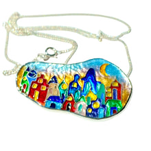 Load image into Gallery viewer, Cloisonné Village Necklace