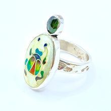 Load image into Gallery viewer, Cloisonné Scarab Beetle Ring