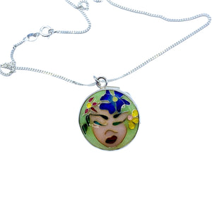 Cloisonné Little Miss Attitude Necklace