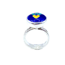 Load image into Gallery viewer, Cloisonné Golden Heart Ring