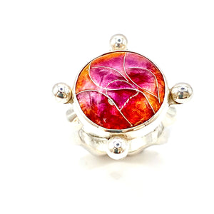 Cloisonné Sunset Ring