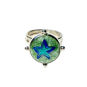 Cloisonné Cosmic Star Ring