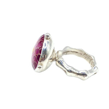 Load image into Gallery viewer, Cloisonné Crimson Cauldron Delight Ring