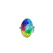 Load image into Gallery viewer, Cloisonné Rainbow Warrior Ring