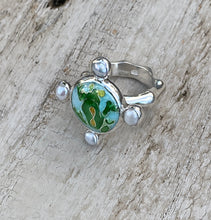 Load image into Gallery viewer, Cloisonné Green Frog
