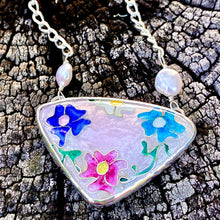 Load image into Gallery viewer, Cloisonné Necklace, Spring into Pink